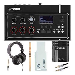 Yamaha EAD10 Acoustic Drum Module Bundle with Headphones, Drumsticks, 32GB Flash Drive and Aux C ...