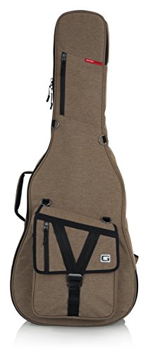 Gator Cases Transit Series Acoustic Guitar Gig Bag; Tan Exterior (GT-ACOUSTIC-TAN)