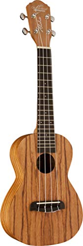 Oscar Schmidt OU320 Zebra Wood Concert Ukulele – Natural