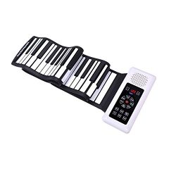 New iLearnMusic Electronic Roll Up Piano Keyboard with Touch Screen Control Center, Portable Key ...