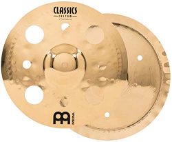 Meinl  12″ Trash Stack Cymbal Pair with Holes – Classics Custom Brilliant – Ma ...