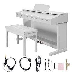 Digital Piano,Les Ailes de la Voix 88 Key Electric Piano Portable for Beginner Adults with 3 Ped ...