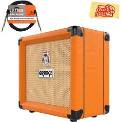 Orange Crush 12 Guitar Combo Amplifier Bundle with Instrument Cable and Austin Bazaar Polishing  ...