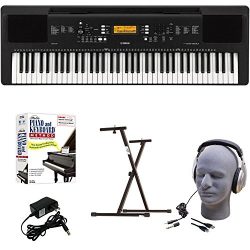 Yamaha PSR-EW300 EPY Educational Keyboard Pack with Power Supply, Bolt-On Stand, Headphones, USB ...