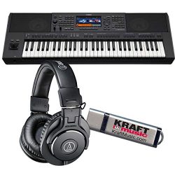 Yamaha PSR-SX900 Arranger Workstation Keyboard with ATH-M30 Headphones and Flash Drive