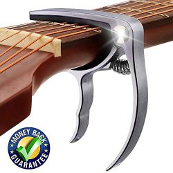 Guitar Capo, Premium Zinc Metal Capo For Acoustic Guitar and Electric Guitar, Banjo,Mandolin, Uk ...