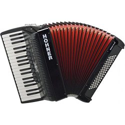 Hohner A16421S Bravo Line Facelift III -80 Bass Chromatic Piano Accordion with Gig Bag, Black