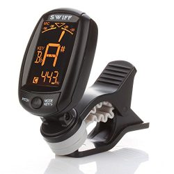 Flexzion – Guitar Tuner Clip on Digital Chromatic Electronic Acoustic Bass Violin Ukulele  ...