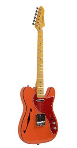 Firefly FFTH Semi-Hollow body Guitar Orange color