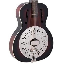 Recording King RR-41E-VS Rattlesnake Wood Body Resonator Guitar with Pickup