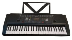 Huntington KB61 61-Key Portable Electronic Keyboard, Black