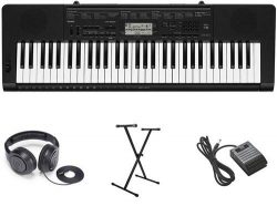 Casio CTK-3500 Premium Keyboard Package with Headphones, Stand, and Sustain Pedal