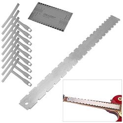 Activists Guitar Neck Notched Straight Edge Luthiers Tool with 9 Understring Radius Gauge and St ...