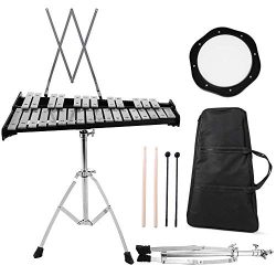 Percussion Glockenspiel Bell Kit，30 Notes Fodable Educational Glockenspiel Kids Bell Kit With A ...