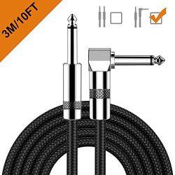 Guitar Cable 10ft, New bee Electric Instrument Cable Bass AMP Cord for Electric Guitar, Bass Gui ...