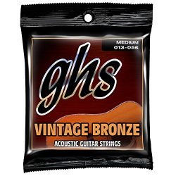 GHS Strings Acoustic Guitar Set (Medium, Vintage Bronze, 13/56)