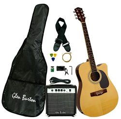 Glen Burton GA204BCO-NT Acoustic Electric Cutaway Guitar, Natural