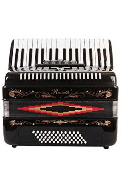 Rossetti Piano Accordion 60 Bass 34 Keys 5 Switches Black