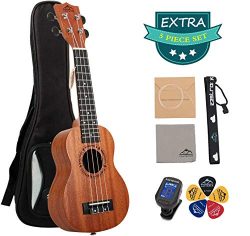 EastRock Soprano Concert Ukulele 21 Inch Ukelele Set for Kids Beginners & Adults with Bag Tu ...