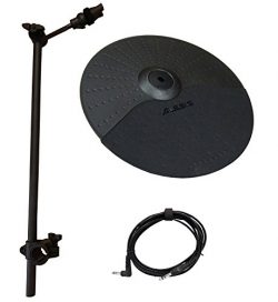 Alesis Nitro Cymbal Expansion Set: 10 Inch Cymbal, 22in Cymbal Arm, Rack Clamp and 10ft TRS Cabl ...