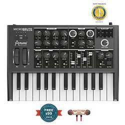 Arturia MicroBrute Analog Synthesizer includes Free Wireless Earbuds – Stereo Bluetooth In ...