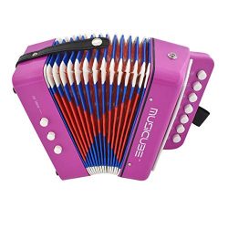 MUSICUBE 10 Keys Accordion, Accordion for Kids, Solo and Ensemble, Musical Instrument for home a ...