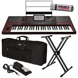 Korg Pa1000 Professional Arranger Keyboard with Keyboard Bag, Stand, Piano-Style Sustain Pedal a ...