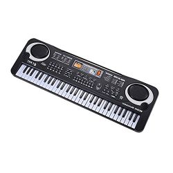 graceUget 61-key Electronic Music Keyboard Electric Organ with Microphone Children Digital Music ...