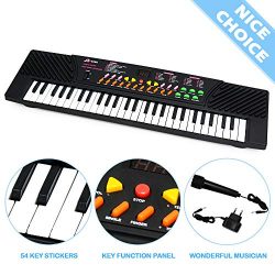 MagDurnus 54-Key Portable Electronic Music Keyboard for Kids Children’s Mini Size Electron ...