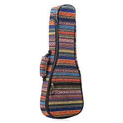 CAHAYA Ukulele Bag Soprano Ukulele Case 21 Inch Soft 0.35 Inch Thick Cotton Padded with Adjustab ...