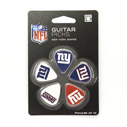 Woodrow Guitar by The Sports Vault NFL New York Giants Guitar Picks, 10 Pack