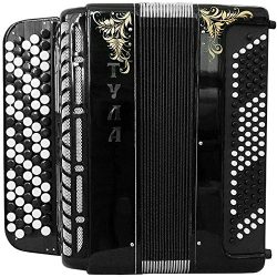 Brand New 5 Rows Bayan Tula 209 B-system Stradella, Russian Chromatic Button Accordion, High-cla ...