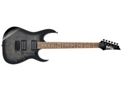 Ibanez GRG 6 String Solid-Body Electric Guitar, Right, Transparent Black Sunburst, Full (GRG120Q ...