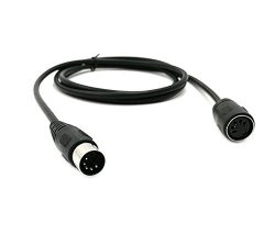 SinLoon 59inch MIDI Din Extension Cable,MIDI 5-Pin DIN Male to Female Audio MIDI/at Adapter Cabl ...