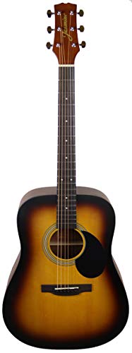 Jasmine 6 String Acoustic Guitar, Right, Matte Sunburst, (S35-SB)