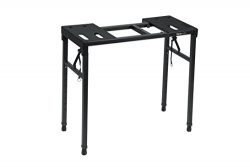 Gator Frameworks Keyboard and Audio Utility Table with Multi Point Adjustability and Built in Le ...