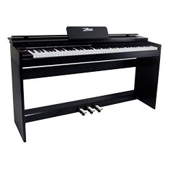 ZHRUNS 88 Key Weighted Digital Piano with Bluetooth & MP3 Function, Remote Control, Power Su ...