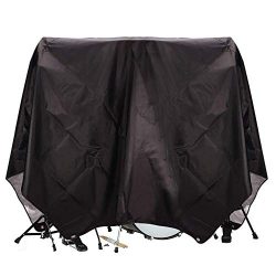 Drum Set Cover(80″x 108″), Drum Accessories, Electric Drum Kit Cover with Water-Resi ...