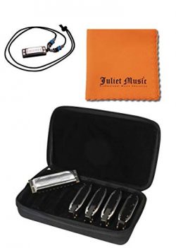 Hohner Special 20s SPC Harmonica 5-Pack- Keys of G, A, C, D, E Bundle with Juliet Music Polish C ...