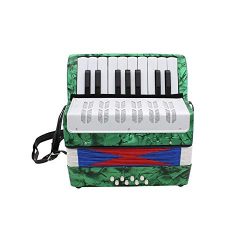 Accordion,Mini Accordion,Small 17-Key 8 Bass Educational Musical Instrument Toy for Kids Childre ...