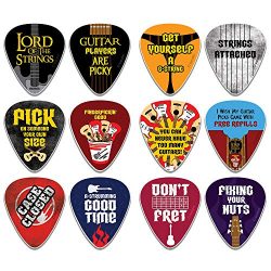 Creanoso Hilarious Guitar Picks (12-Pack) – Medium Gauge Celluloid – Premium Music G ...