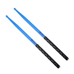 5A Nylon Drumsticks for Drum Set Light Durable Plastic Exercise ANTI-SLIP Handles Drum Sticks fo ...