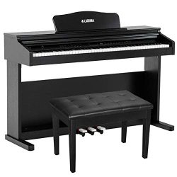 LAGRIMA Digital Piano, 88 Key Electric Keyboard Piano for Beginner/Adults with Padded Piano Benc ...