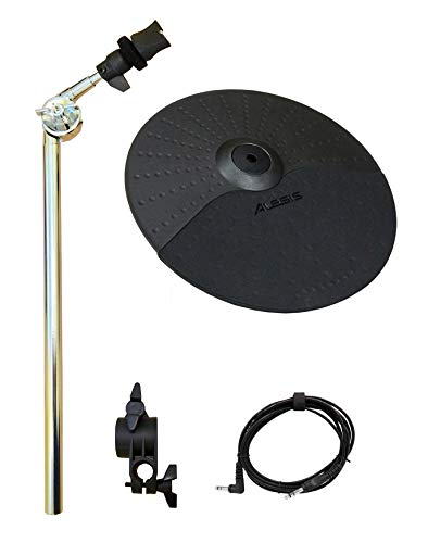 Alesis SURGE/COMMAND Cymbal Expansion Set: 10 Inch Cymbal, Cymbal Arm, Rack Clamp and 10ft TRS C ...