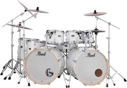 Pearl Export EXX 8-piece Double Bass Drum Set with Hardware – Pure White