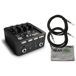 Palmer POCKET AMP BASS – Portable Bass Preamp w/ 2 Cables and Geartree Cloth