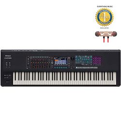 Roland FANTOM-8 88-Note Workstation Keyboard Includes Free Wireless Earbuds – Stereo Bluet ...