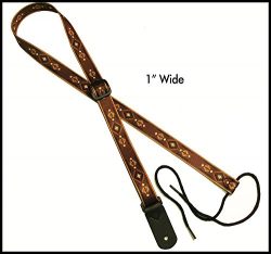 Legacystraps 1″ Strap for A & F type Mandolin, Ukuleles and Guitars in Navajo Design w ...