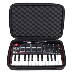 LTGEM Travel Hard Carrying Case for Akai Professional MPK Mini MKII & MPK Mini Play | 25-Key ...