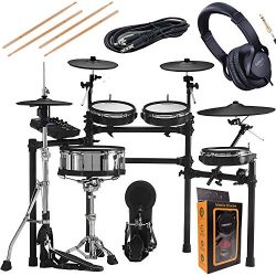 Roland V TD-27KV 5-Piece Electronic Set Mesh Heads, 4 x Cymbals, and TD-27 Sound Module with RH5 ...